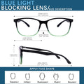 Oilway Blue-Light Blocking Glasses Computer Reading/Gaming/TV/Phones Glasses Fashion Anti Eyestrain Glasses for Women Men(E6