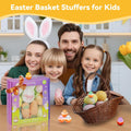 Easter Bath Bombs with Surprise Inside: 9 Pcs Natural Organic Egg Bunny Shaped Basket Stuffers for Kids Girls Boys Bubble Bathbombs Fruit Scented