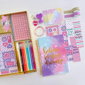 DIY Journal Kit for Girls - DIY Journal Set for Tween & Teen Girls, Stationery Set, Scrapbook & Diary Supplies Set, Journaling Art Crafts Kit,