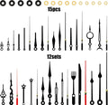 5pcs High Torque Quartz Clock Movement Mechanism Replacement Clock Kit with 12 Different Pairs of Hands Clock for DIY Handicrafts Repair Clock