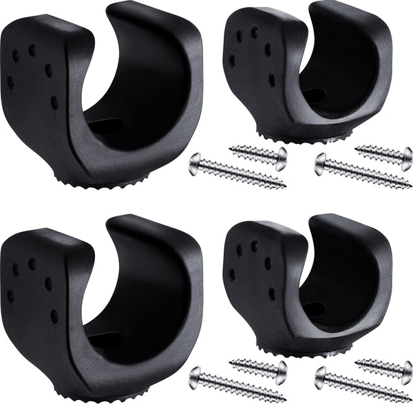 Jetec 4 Pieces Flashlight Mounting Brackets with Screws Versatile Clip Mount for LED Flashlights and Similar Things, Bicycle Car Truck Accessories