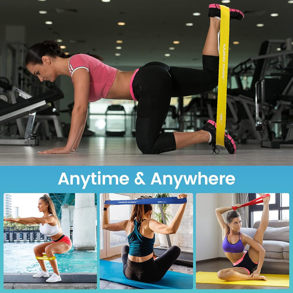 Resistance Bands for Working Out Exercise Loop Bands Workout Bands Set for Men Women Body Stretching, Crossfit Training, Home Workout, Physical