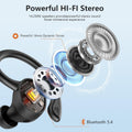 Wireless Earbuds, Earbuds Bluetooth 5.4, Bluetooth Headphones 68Hrs Playtime Sport Earphones with LED Display ENC Noise Cancelling Mic, IPX7