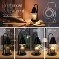 Candle Warmer Lamp,Electric Candle Warmer with Dimmable Light,Scented Wax Melter,No Smoke,Compatible with Various Jar,With 2 Light Bulbs,Home