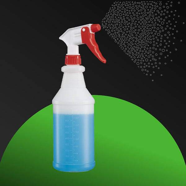 SUPER+ 4 Pack Plastic Spray Bottles 24 OZ Ã¢ÂÂ Leak Proof, Adjustable Nozzle, Empty Spray Bottles for Cleaning Solutions, Plants, Pet, or Diy Spray