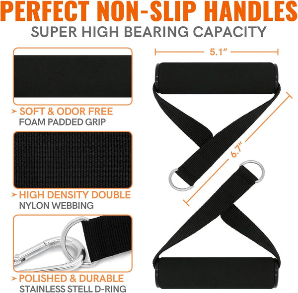 Aihoye Resistance Bands for Working Out, Exercise Bands with Handles, Stretch Bands for Exercise, Workout Bands with Door Anchors for Physical