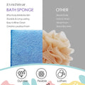 Evridwear Exfoliating Body Scrubber 3 Pack | Exfoliating Bath Sponges for Shower, Body Scrub Exfoliator, Rough Loofah Pads for Men Women, Dead