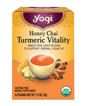 Yogi Tea, Honey Chai Turmeric Vitality, 16 ct Honey Chai Turmeric Vitality 16 Count (Pack of 1)