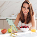 ROPOSY Cell Phone Stand for Desk, Cute Metal Gold Cell Phone Stand Holder Desk Accessories, Compatible with All Mobile Phones, iPhone, iPad gold 1