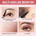 Eyebrow Pencil, 2-in-1 Waterproof Eyebrow Pen, with 2 Tip Microblading Eyebrow Pencil and Ultra-Precise Brow Pencil, with Eyebrow Brush, Eyebrow
