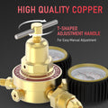 YESWELDER Nitrogen Regulator with Hose, 0-600 PSI and 0-4000PSI Output Pressure, CGA580 Inlet Connection and 1/4" Male Flare Fitting