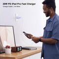 Matsusho iPhone 17 16 15 Charger Fast Charging 10 FT, 2 Pack 20W USB C Wall Charger with 10FT Type C Charger Fast Charging Cable for iPhone 17/17