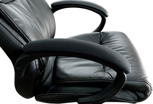 Soft Neoprene Chair Arm Pad Covers Stretch over Armrests 13" to 17". Restore, Protect and Cushion. Complete Set of 2. Made in the USA.