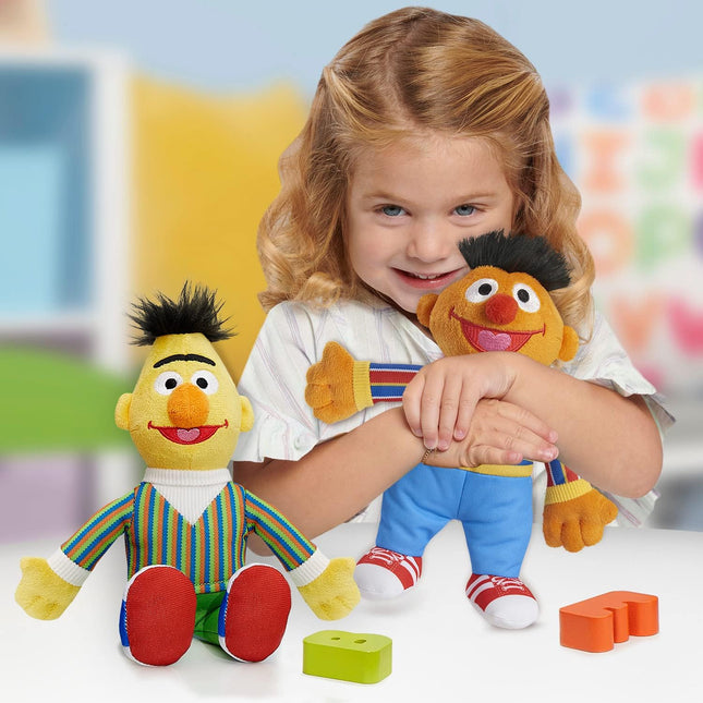 Just Play Sesame Street Friends Bert and Ernie 8-Inch 2-Piece Sustainable Plush 