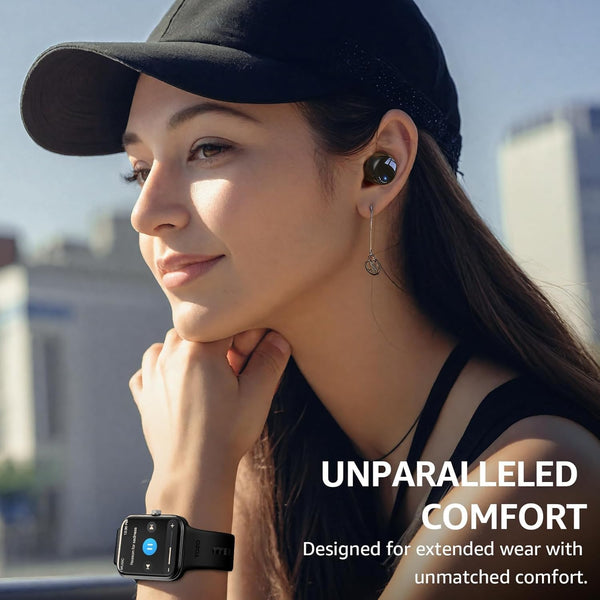 TOZO T6 True Wireless Earbuds Bluetooth 5.3 Headphones 50H Long Playtime, Wireless Charging Case, IPX8 Waterproof Stereo Earphones, Built-In Mic