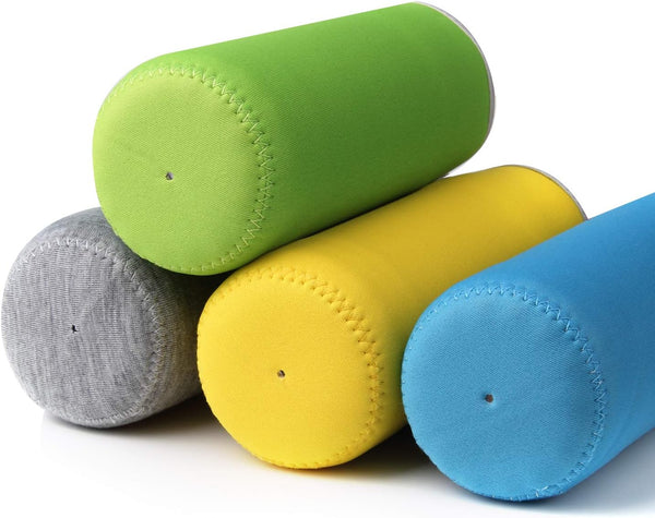 HRLORKC 10 Pack Neoprene Water Bottle Sleeve - 12 oz to 18 oz Insulated Glass Bottle Cozy (Multi-Color)