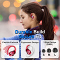 Wireless Earbud, 75Hrs Bluetooth 5.4 Headphones IP7 Waterproof for Sport, Running Wireless Earphones with ENC Noise Canceling Mics, Deep Bass over