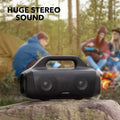 Soundcore Anker Motion Boom Waterproof Bluetooth Speaker with Titanium Drivers, Bassup Technology, IPX7, 24H Playtime, App, Built-In Handle,
