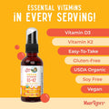 Maryruth'S Vitamin D3 | K2 | Liquid Spray | Supplement for Adults & Kids | Calcium Absorption Strong Bones | Vegan | Non-Gmo | Gluten Free | 1 Fl Oz