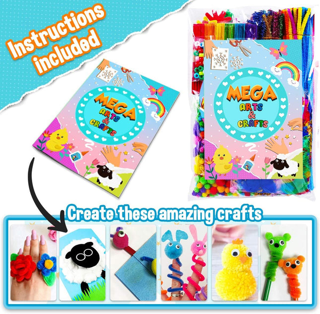 Goodyking Arts and Crafts Supplies for Kids - All in One Kid Crafts Toddler Acti