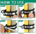 OURU 20pcs 5/8 Inch Stainless Steel Cable Clamps,Rubber Coated Cushioned Insulated Cable Clamp,Automotive Cable Wire Clamps,Pipe Clamps,Metal