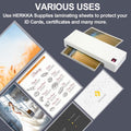 HERKKA 200 Pack Laminating Sheets, Holds 8.5 x 11 Inch Sheets, 3 Mil Clear Thermal Laminating Pouches 9 x 11.5 Inch Lamination Sheet Paper for