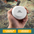 Angerstone Axe Sharpener - Multipurpose Axe/Hatchet Sharpening Stone - Whetstone Blade & Tool Sharpener, Dual Grit 180/320 Sharpening Puck with