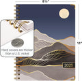 HARDCOVER 2025 Planner, 8.5"x11": 14 Months (November 2024 - December 2025), Daily Weekly Monthly Planner, Yearly Agenda, Bookmark, Pocket Folder