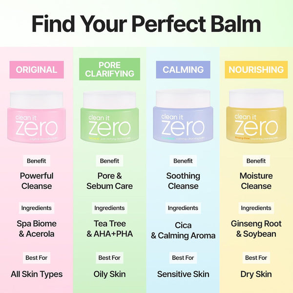 BANILA CO Clean it Zero Pore Clarifying Cleansing Balm | Korean Makeup Remover, Cleansing Oil, Facial Cleanser for Oily and Acne Prone Skin |
