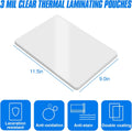 HERKKA 200 Pack Laminating Sheets, Holds 8.5 x 11 Inch Sheets, 3 Mil Clear Thermal Laminating Pouches 9 x 11.5 Inch Lamination Sheet Paper for