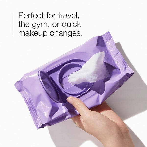 Clinique Take The Day Off Micellar Cleansing Makeup Remover Wipes For Face and Eyes | For All Skin Types | No Water Required | Perfect For Gym or