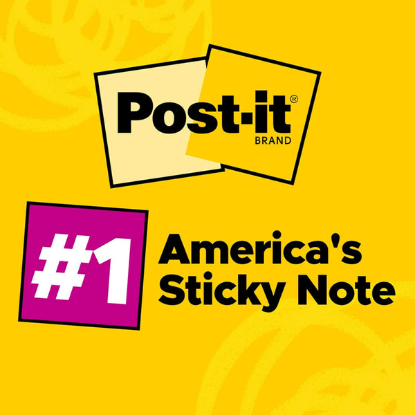 Post-it Pop-up Notes, 3 x 3 in, Canary Yellow, 24 Pads, 100 Sheets/Pad | School Supplies, Office Products, Accordion Sticky Notes work with Pop-Up