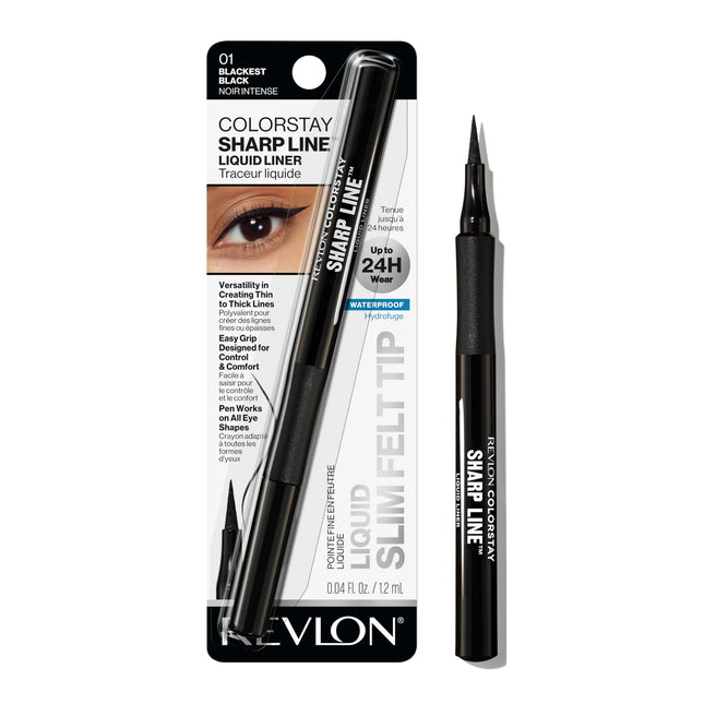 Revlon Liquid Eyeliner Pen, Colorstay Sharp Line Eye Makeup, Waterproof, Smudge-