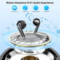 Wireless Earbuds, 2024 Bluetooth Headphones V5.3 Ear Buds Built-In ENC Noise Cancelling Mics, 40H Stereo Bass Bluetooth Earbuds with Dual LED