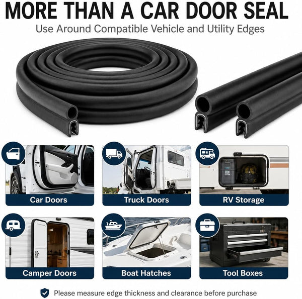 Storystore Automotive Door Weather Stripping 10 Ft EPDM Rubber Seal Strip 10 Feet