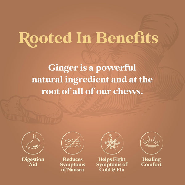 CHIMES ORIGINAL Ginger Chews (1-Pound 1 LB BAG) Premium Natural Chewy Ginger Candy — 16 OZ Individually Wrapped Ginger Chew Candy Ginger 16 Ounce
