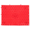 Reflexology Foot Massage Pad - Acupressure Mat for Blood Circulation, Stress Reliefs, and Foot Health, Home Therapy Massaging Plate (Red)