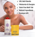 Arnica Bubble Bath Bombs Lavender Bergamot Essential Oils Luxurious Mega Foaming Bath Bombs for Dry Skin Nourishment Moisturizing Blissful Bath