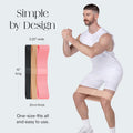 Bala Bands Resistance Bands, Non-Slip Fabric Exercise Bands | Non-Slip Ankle, Legs, Glutes & Booty Bands, Women & Men - Loop Workout Bands for