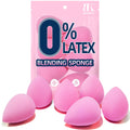 BEAKEY Makeup Sponge Set of 6, Super Soft Beauty Sponges for Foundation | for Liquid, Cream & Powder Application, Pink Blender for Flawless
