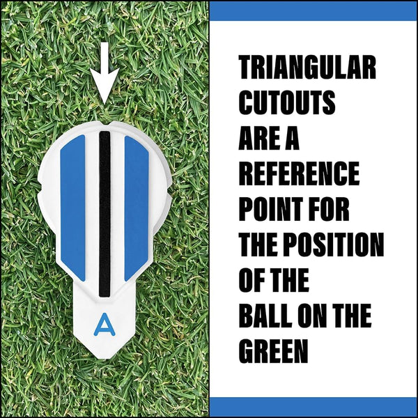 Putting Alignment Aid Tool - Golf Ball Marker - Rotate to Aim - Golf Gift Accessory for Men & Women Golfers - USGA Compliant 1