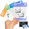 Arena Strength Workout Cards - Instructional Fitness Deck for Booty Band Workouts, Beginner Fitness Guide for Resistance Band Training Exercises