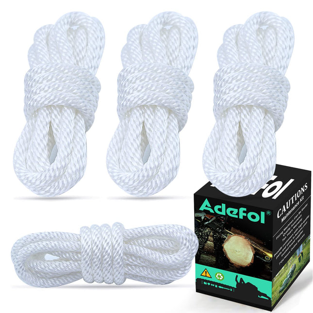 Adefol Recoil Starter Rope 4.8-Meter Pull Cord for Honda GX100 GX120 GX160 GX200 5.5HP 6.5HP Lawn Mower Chainsaw Trimmer