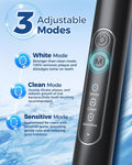 Rotating Electric Toothbrush for Adults with 8 Brush Heads, Sensitive Gum Care Electric Toothbrush with 3 Modes and 2 Min Smart Timer,