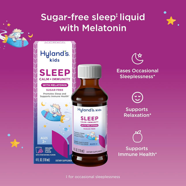 Hyland'S Kids Sleep Calm and Immunity with Melatonin, Promotes Sleep and Support