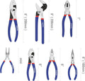 7-piece WORKPRO Pliers Set with Groove Joint, Long Nose, Slip Joint, Linesman, and Diagonal Pliers for DIY & Home Use | Groove Joint Piler, Long