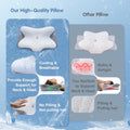 Cervical Neck Pillow for Pain Relief, Adjustable Ergonomic Memory Foam Pillow for Neck and Shoulder Pain, Orthopedic Contour Support Pillows for