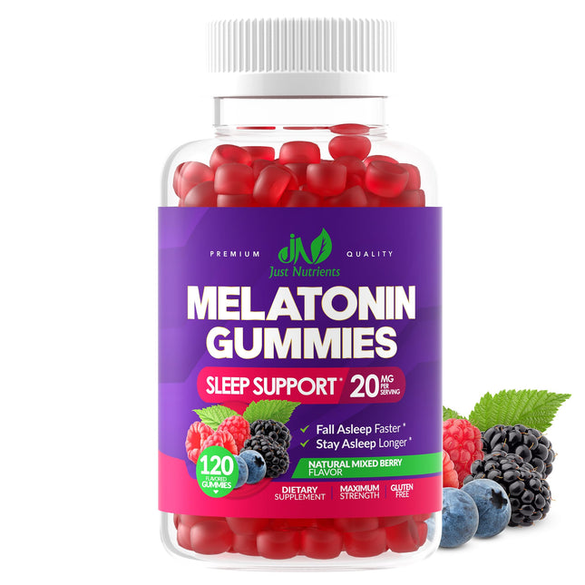 Melatonin 20Mg Gummies for Adults (120 Count) - Maximum Strength Sleep Aid with 