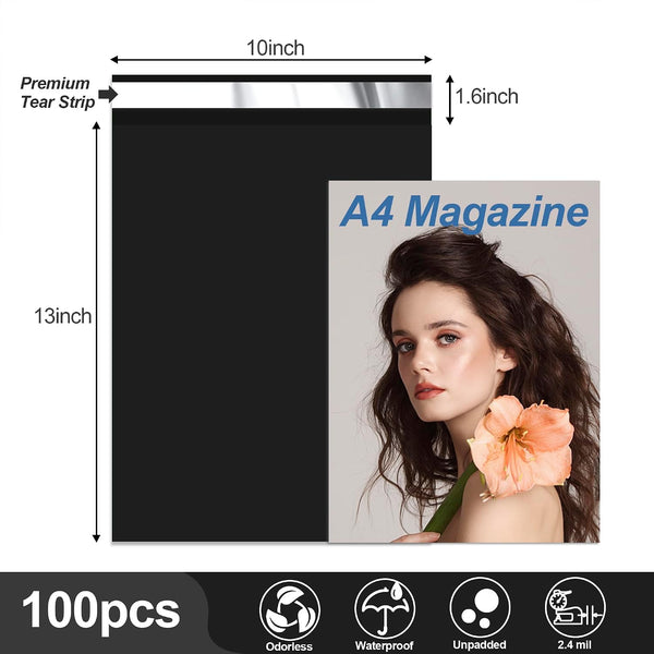 JinRuiKJ Thank You Poly Mailer 10x13 Inch 100 PCS, Shipping Bags for Clothing, Packaging Bags for Small Business, Strong Adhensive, Waterproof and