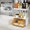 StorBin 3 Large Drawers Makeup Organizer - 5 Tier Bathroom Counter Organizers and Storage, Versatile Perfume Vanity Organizer, Ideal for Cosmetic,